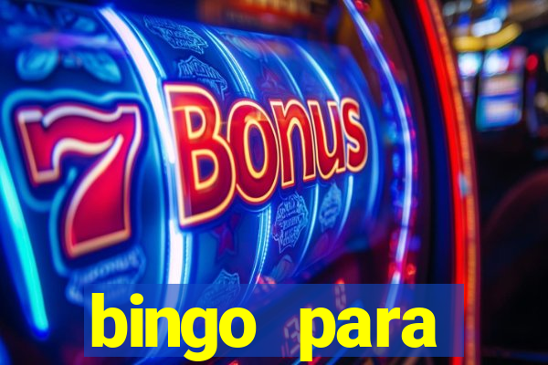 bingo para despedida de solteira para imprimir